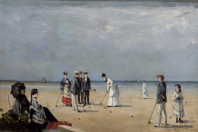 Un juego de croquet, 1872 de Louise Abbéma